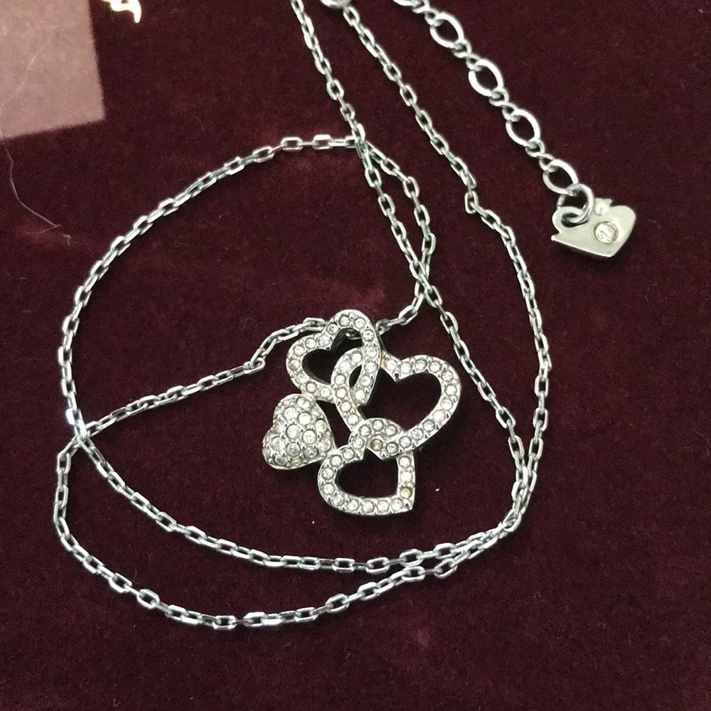 Swarovski Multiple Heart necklace